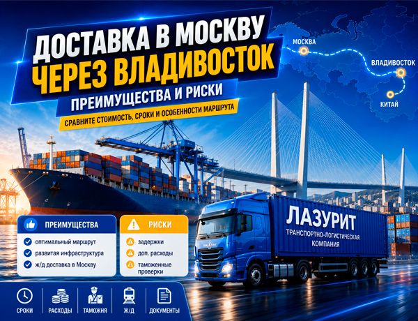 Доставка контейнера из Китая в Москву через Владивосток — преимущества и риски маршрута