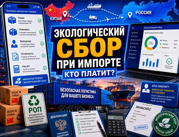 Экологический сбор при импорте товаров и упаковки в Россию — обязанности импортёра и расчёт платежа