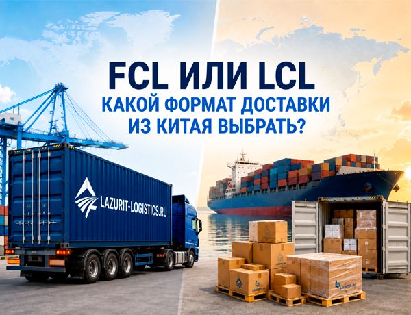 FCL или LCL — выбор формата доставки грузов из Китая с компанией «ЛАЗУРИТ»