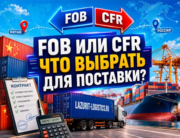 Условия поставки FOB или CFR при доставке грузов из Китая в Россию