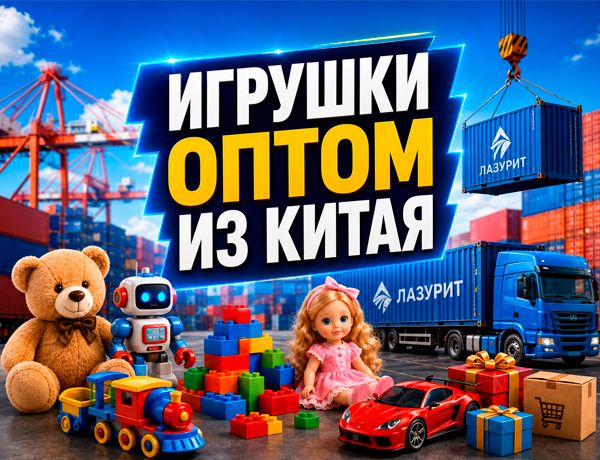 Игрушки оптом из Китая с доставкой в Россию транспортно-логистической компанией «ЛАЗУРИТ»