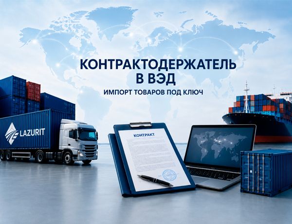 Контрактодержатель в ВЭД — импорт товаров под ключ с компанией «ЛАЗУРИТ».