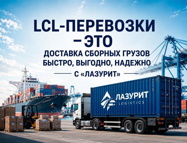 LCL-перевозки сборных грузов из Китая с компанией «ЛАЗУРИТ»