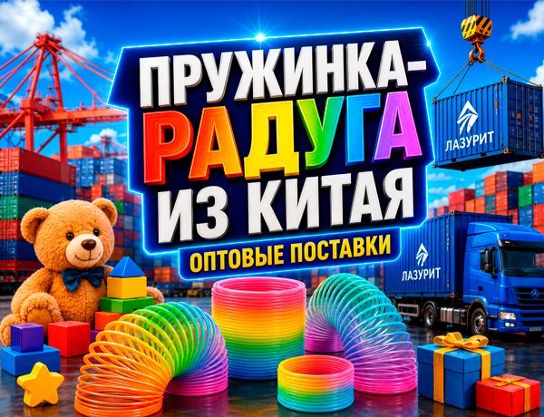 Пружинка-радуга оптом из Китая с доставкой транспортно-логистической компанией «ЛАЗУРИТ»