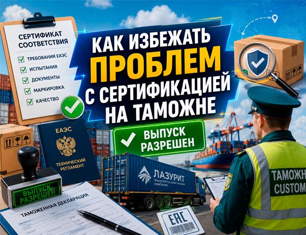 Как избежать проблем с сертификацией на таможне — проверка документов и выпуск груза с компанией «ЛАЗУРИТ»