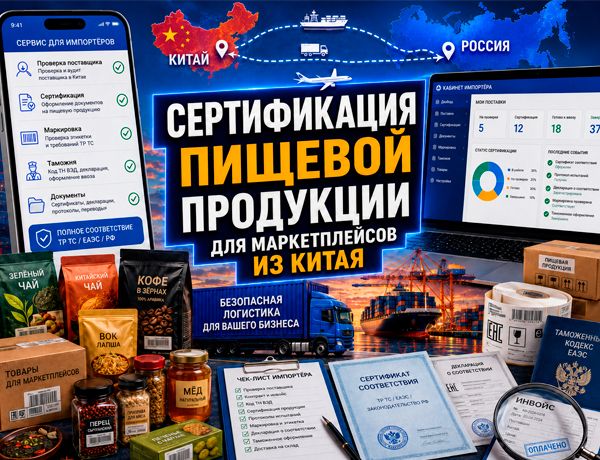 Сертификация пищевой продукции из Китая для продажи на маркетплейсах