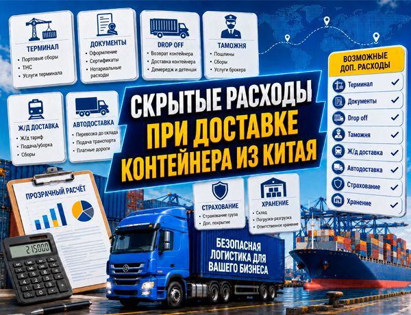 Скрытые расходы при доставке контейнера из Китая — терминальные сборы, таможня, Drop off и хранение