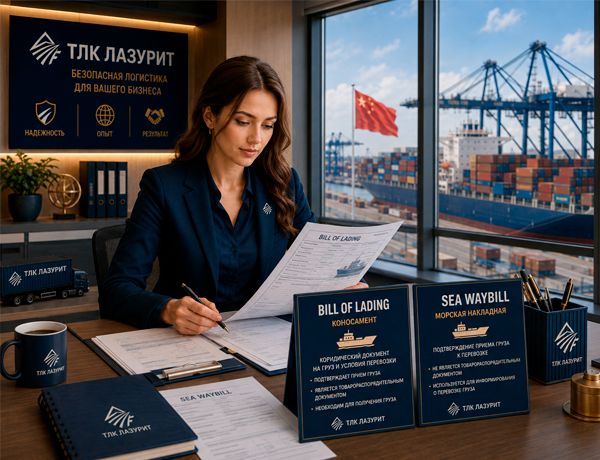 Bill of Lading и Sea Waybill при доставке из Китая — проверка морских документов ТЛК ЛАЗУРИТ