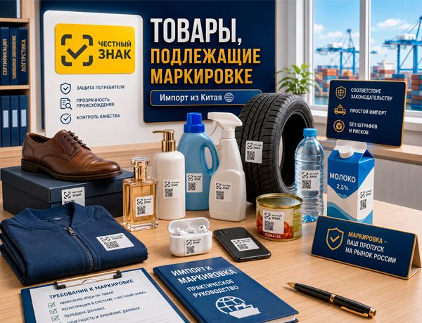 Маркировка «Честный ЗНАК» при импорте товаров из Китая — товары с кодами Data Matrix