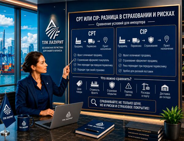 CPT или CIP — разница в страховании и рисках перевозки при импорте из Китая | ТЛК ЛАЗУРИТ