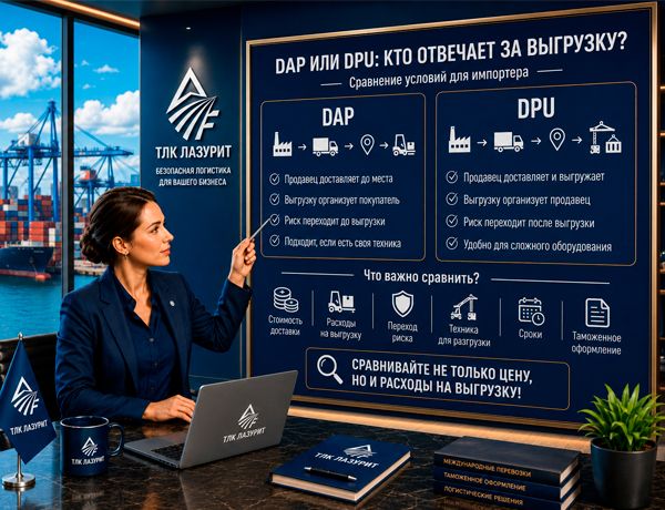 DAP или DPU — кто отвечает за выгрузку товара при импорте из Китая, сравнение условий Incoterms 2020