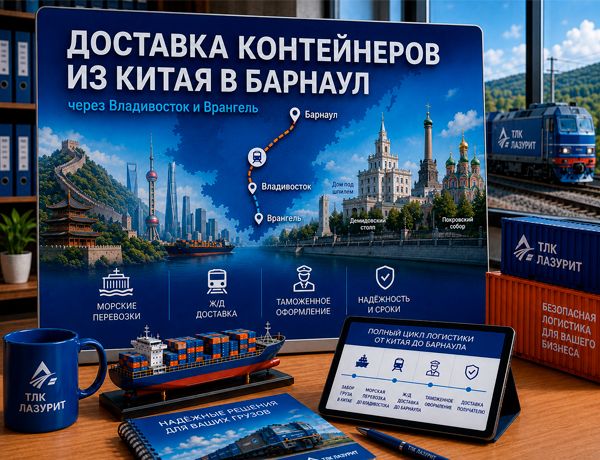 Доставка контейнеров из Китая в Барнаул через Владивосток и Врангель — ТЛК ЛАЗУРИТ