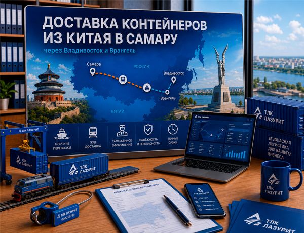 Доставка контейнеров из Китая в Самару через Владивосток и Врангель — ТЛК ЛАЗУРИТ