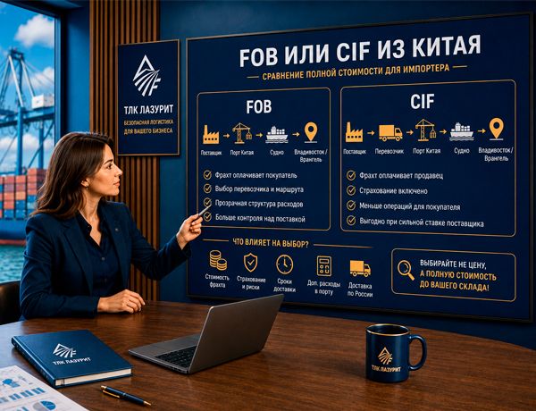 FOB или CIF при импорте из Китая — сравнение полной стоимости доставки