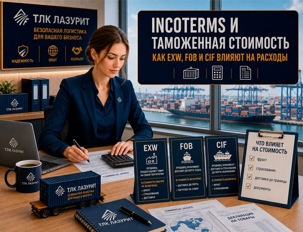 Incoterms и таможенная стоимость при импорте из Китая — EXW, FOB и CIF | ЛАЗУРИТ