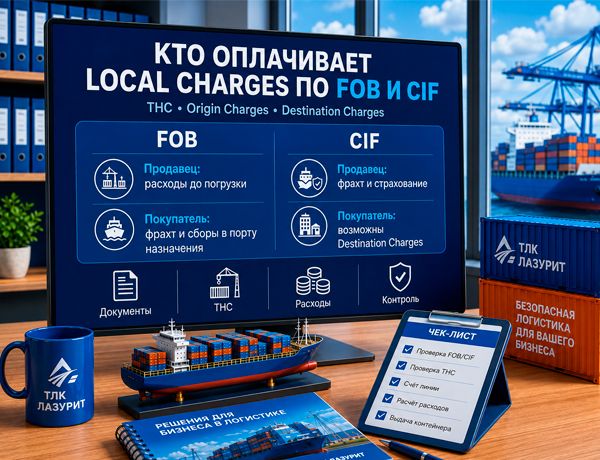 Кто оплачивает Local Charges по FOB и CIF — THC и локальные сборы при импорте из Китая