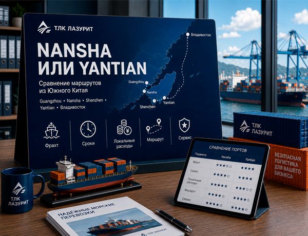 Nansha или Yantian — сравнение маршрутов доставки контейнеров из Южного Китая в Россию
