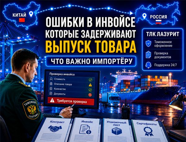 Ошибки в инвойсе, задерживающие выпуск товара на таможне при импорте из Китая
