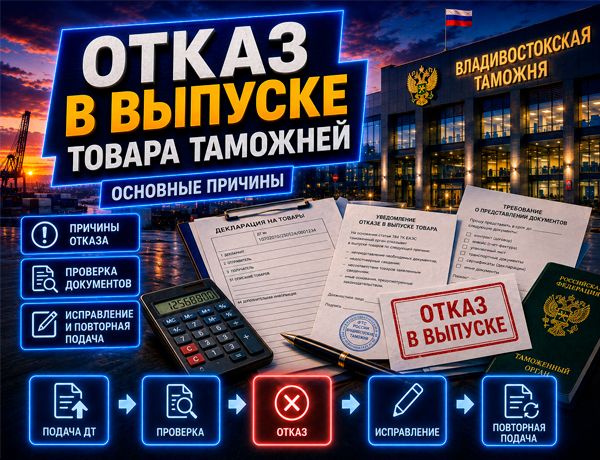 Отказ в выпуске товара таможней — причины, проверка документов и повторная подача декларации на товары