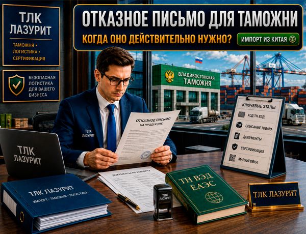 Отказное письмо для таможни при импорте из Китая — оформление и проверка документов ТЛК ЛАЗУРИТ