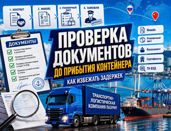 Проверка документов до прибытия контейнера во Владивосток — инвойс, упаковочный лист, коносамент и таможенное оформление