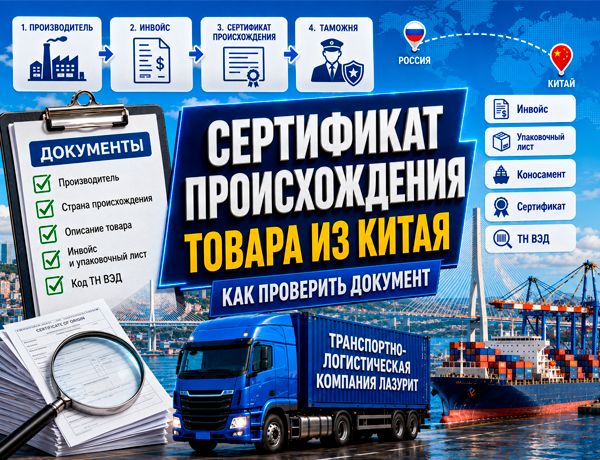 Сертификат происхождения товара из Китая — проверка документов для таможенного оформления