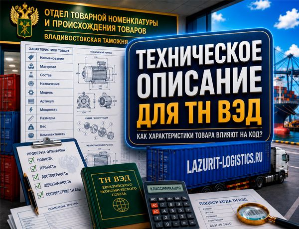 Техническое описание товара для ТН ВЭД — характеристики, чертежи и классификация товара