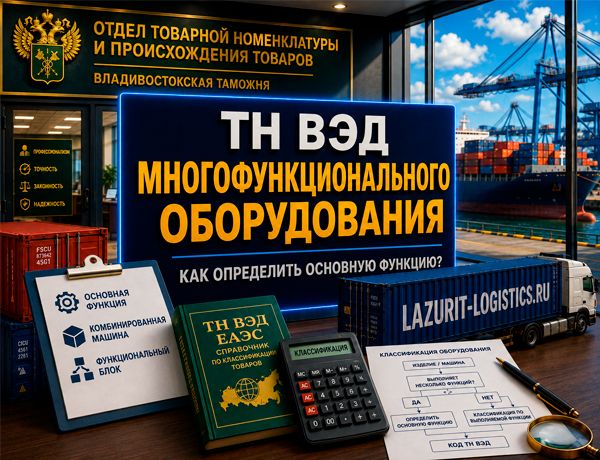 Классификация многофункционального оборудования по ТН ВЭД — определение основной функции оборудования при импорте из Китая