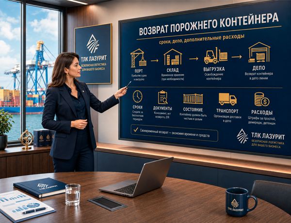 Возврат порожнего контейнера после доставки из Китая — сроки, депо и дополнительные расходы | ЛАЗУРИТ
