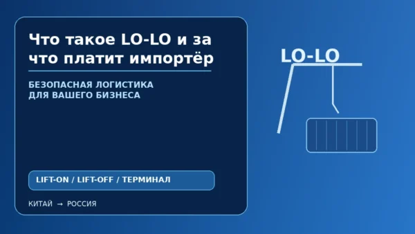 LO-LO в контейнерных перевозках: крановая обработка и перегрузка контейнера