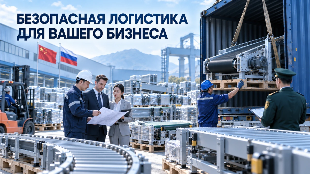 Конвейерные линии из Китая: роликовые и ленточные транспортеры, упаковка и контейнерная доставка