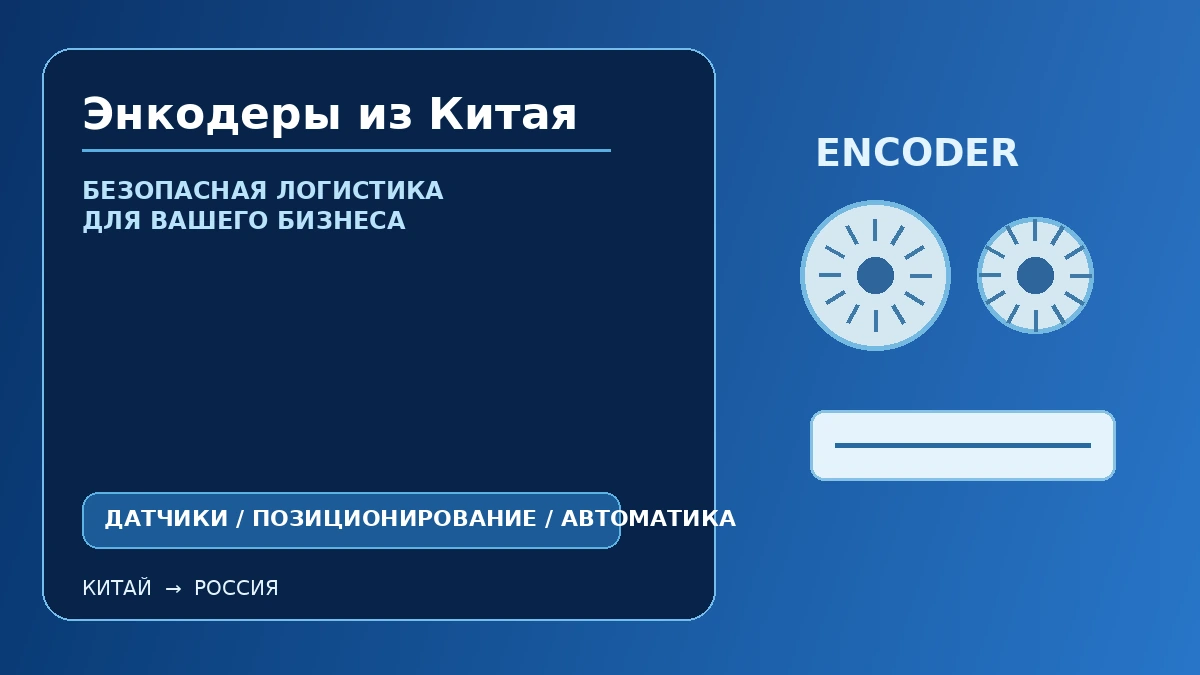 Энкодеры из Китая: промышленные датчики положения и системы автоматизации