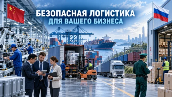 Безопасная логистика импорта под ключ из Китая: фабрика, порт, железная дорога, склад и таможенный контроль