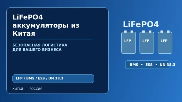 LiFePO4 аккумуляторы из Китая: ячейки, модули, BMS и промышленные ESS