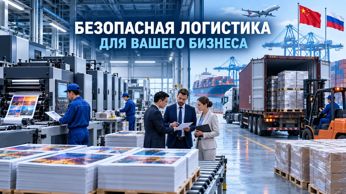 Безопасная логистика полиграфического оборудования из Китая: печатное производство и контейнерная отправка