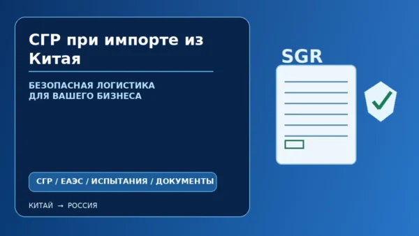СГР при импорте из Китая: документы, образцы, испытания и требования ЕАЭС