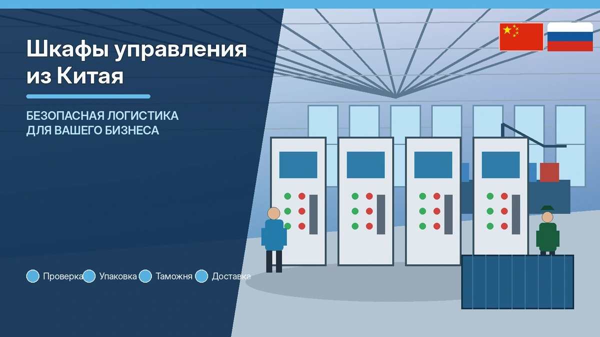 Шкафы управления из Китая: промышленная автоматика, проверка и логистика