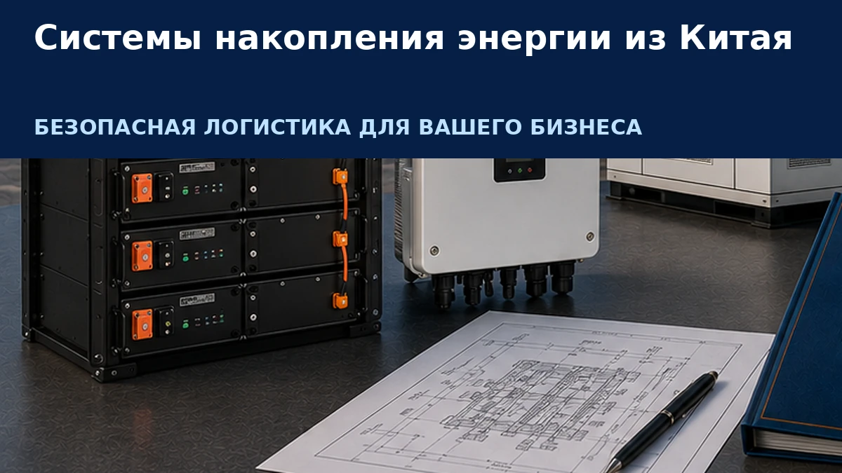 Системы накопления энергии из Китая: BESS, батарейные шкафы и доставка
