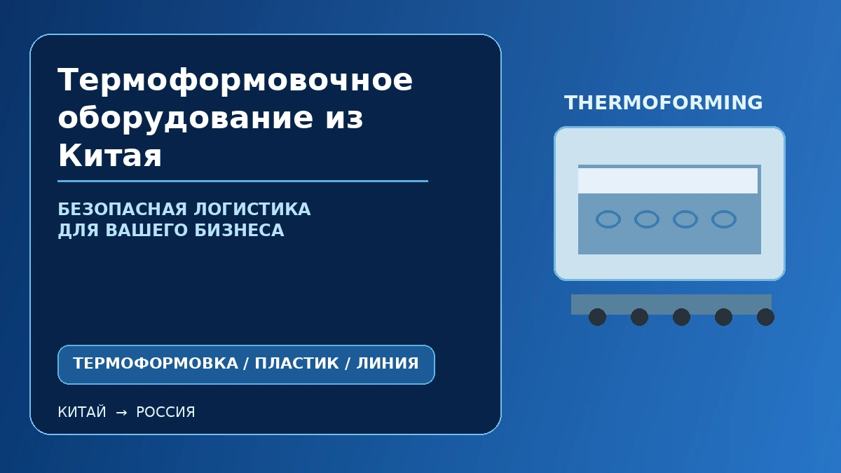 Термоформовочное оборудование из Китая: линия производства пластиковой упаковки