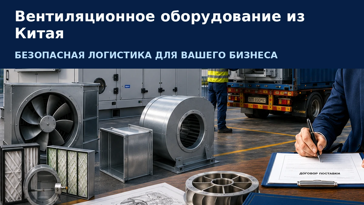 Вентиляционное оборудование из Китая: AHU, промышленные вентиляторы и безопасная логистика