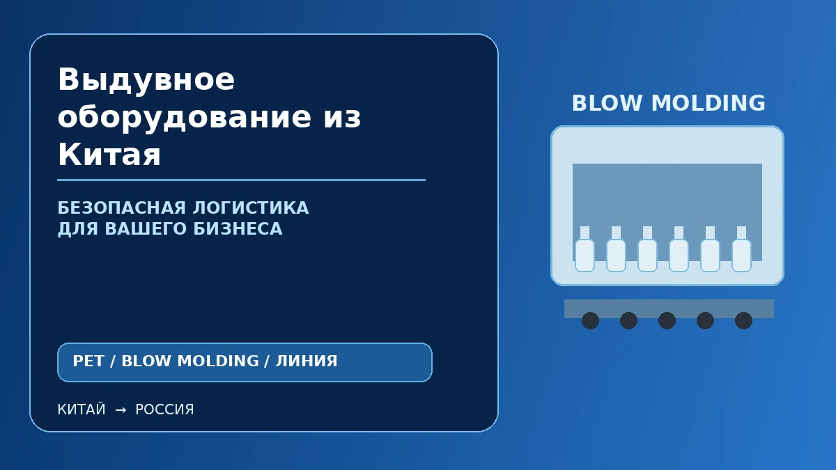 Выдувное оборудование из Китая: машины для производства ПЭТ-бутылок и пластиковых емкостей